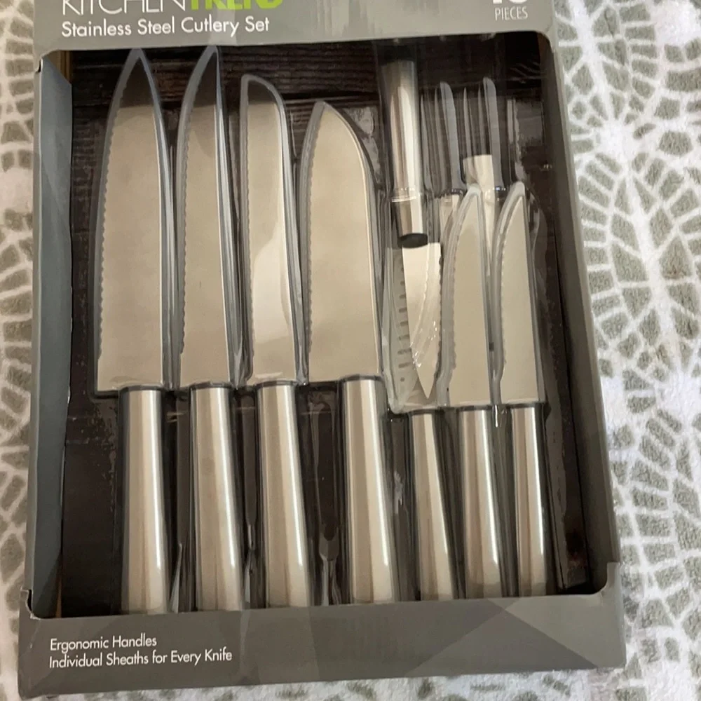 BN 10 pcs Kitchentrend stainless steel cutlery set with 7 different types